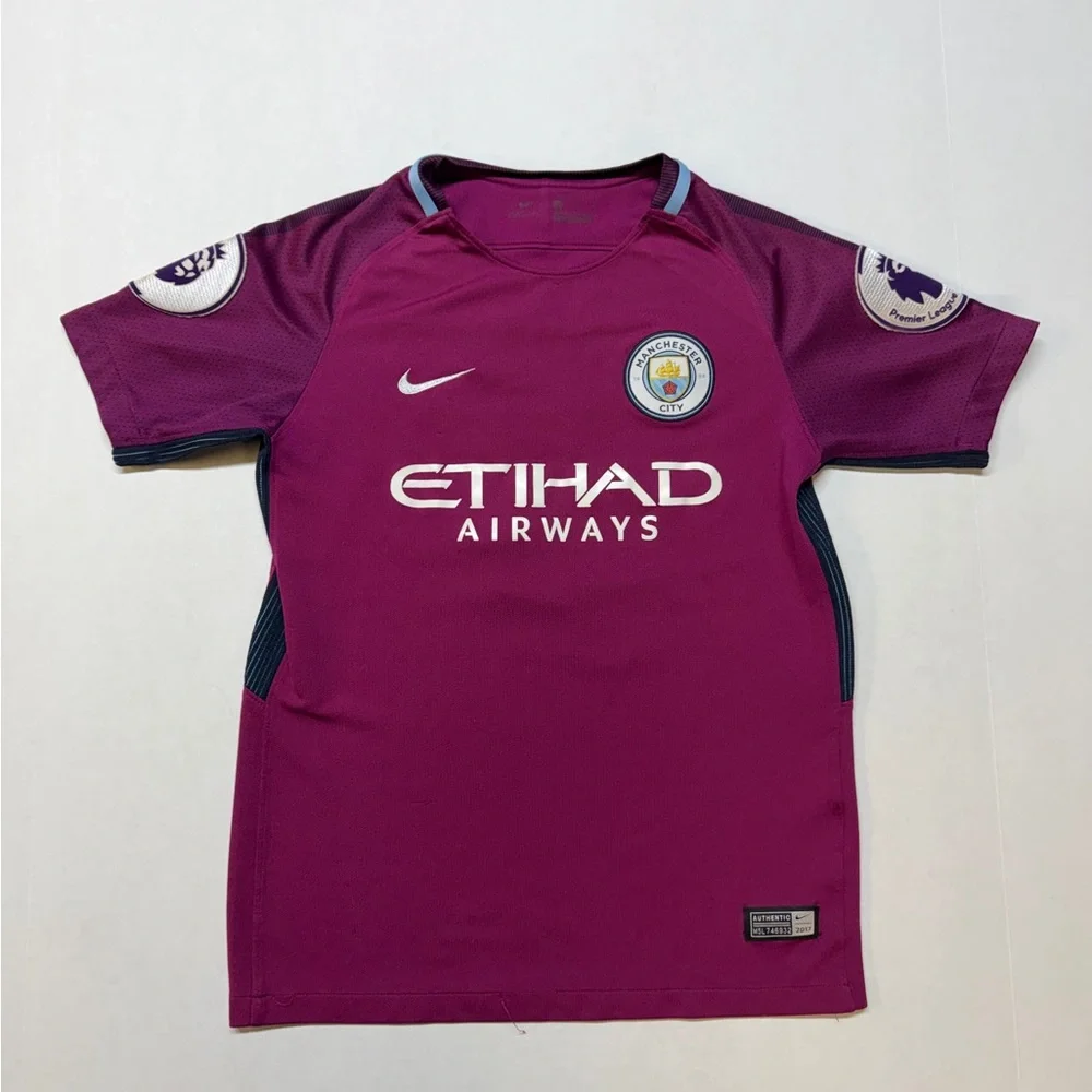 Nike Kids Manchester City Kevin De Bruyne Medium Premier League Soccer Jersey - Picture 1 of 7